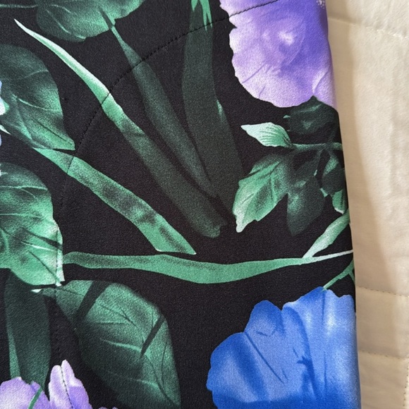 Stan Herman Silky Jersey Hibiscus plus dress size 3X - Picture 7 of 9